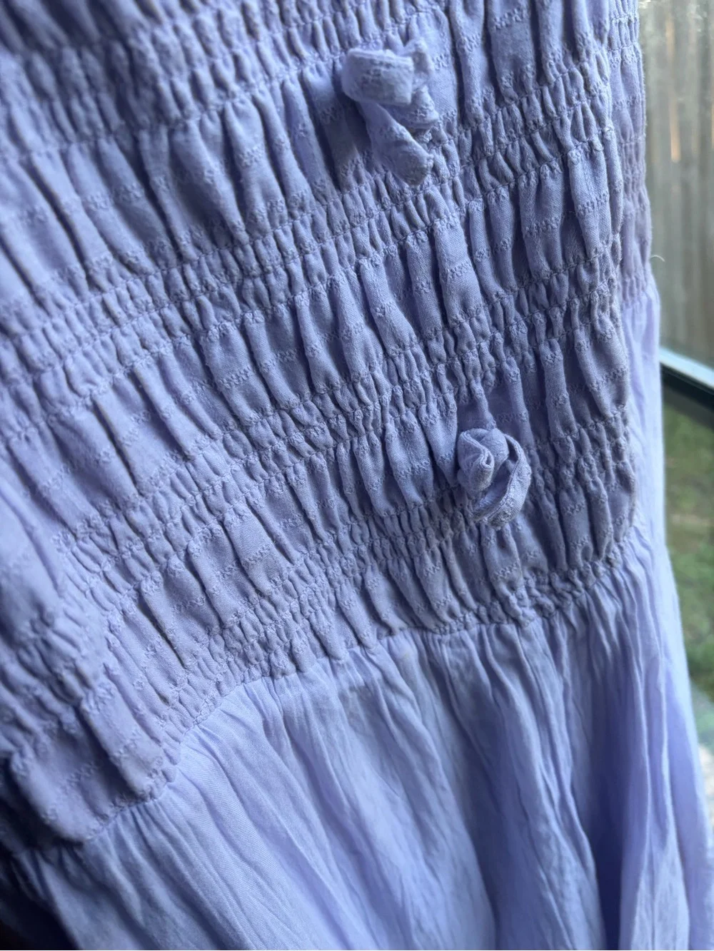 American Eagle Outfitters Lavender Smocked Maxi Dress - Picture 5 of 6